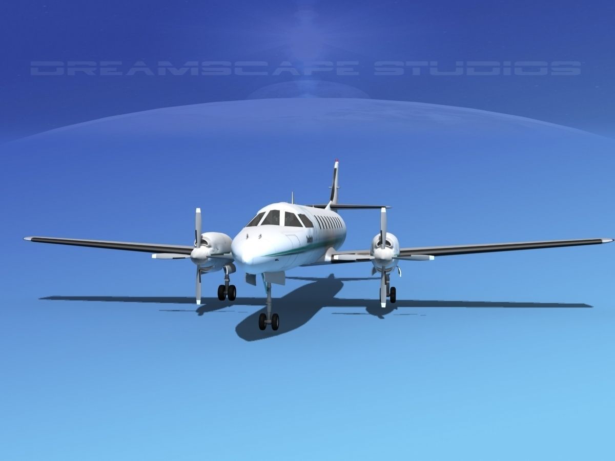 Swearingen SA226 Metroliner Trans Northern 3D model_1