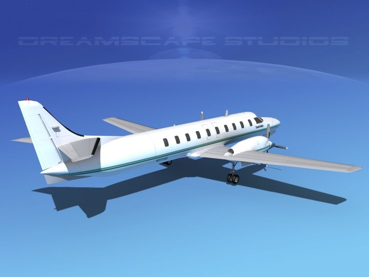 Swearingen SA226 Metroliner Trans Northern 3D model_5