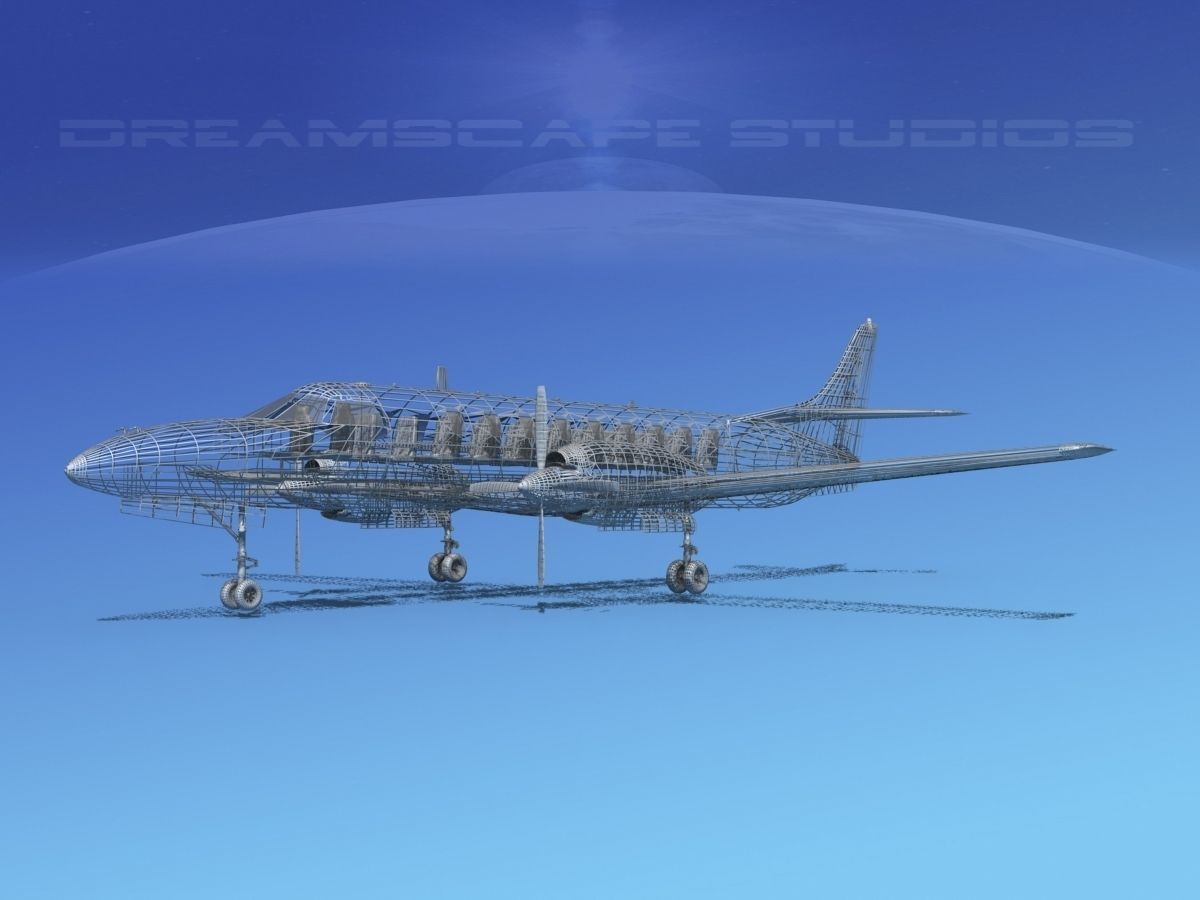 Swearingen SA226 Metroliner Trans Northern 3D model_11