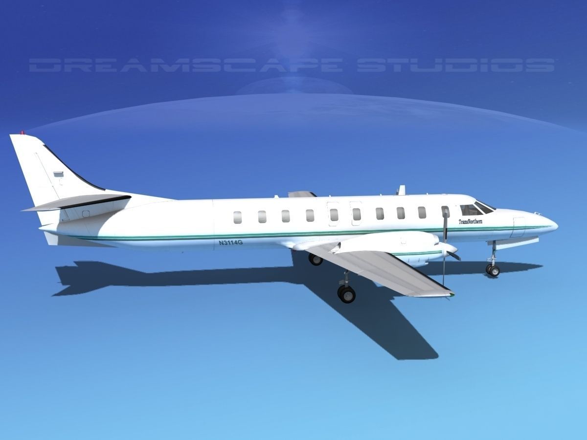 Swearingen SA226 Metroliner Trans Northern 3D model_4