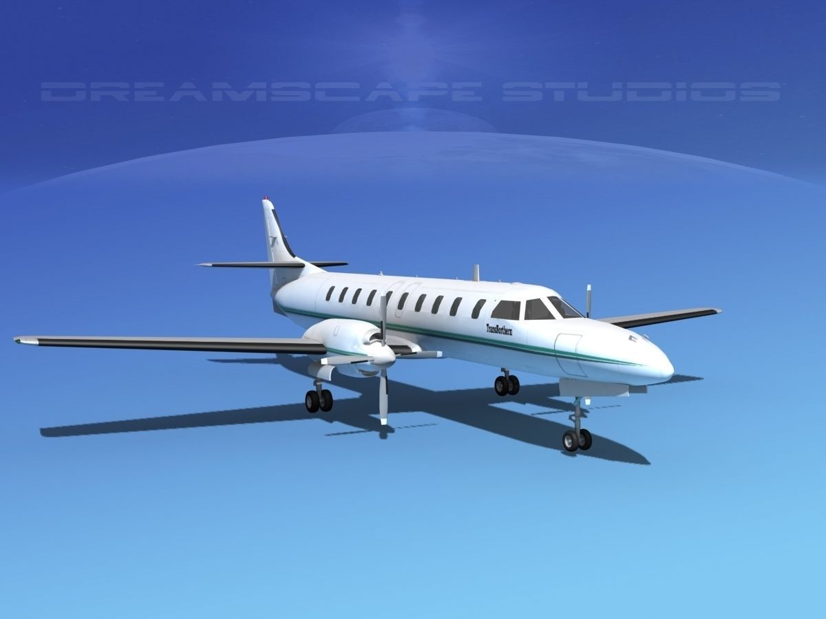 Swearingen SA226 Metroliner Trans Northern 3D model_2