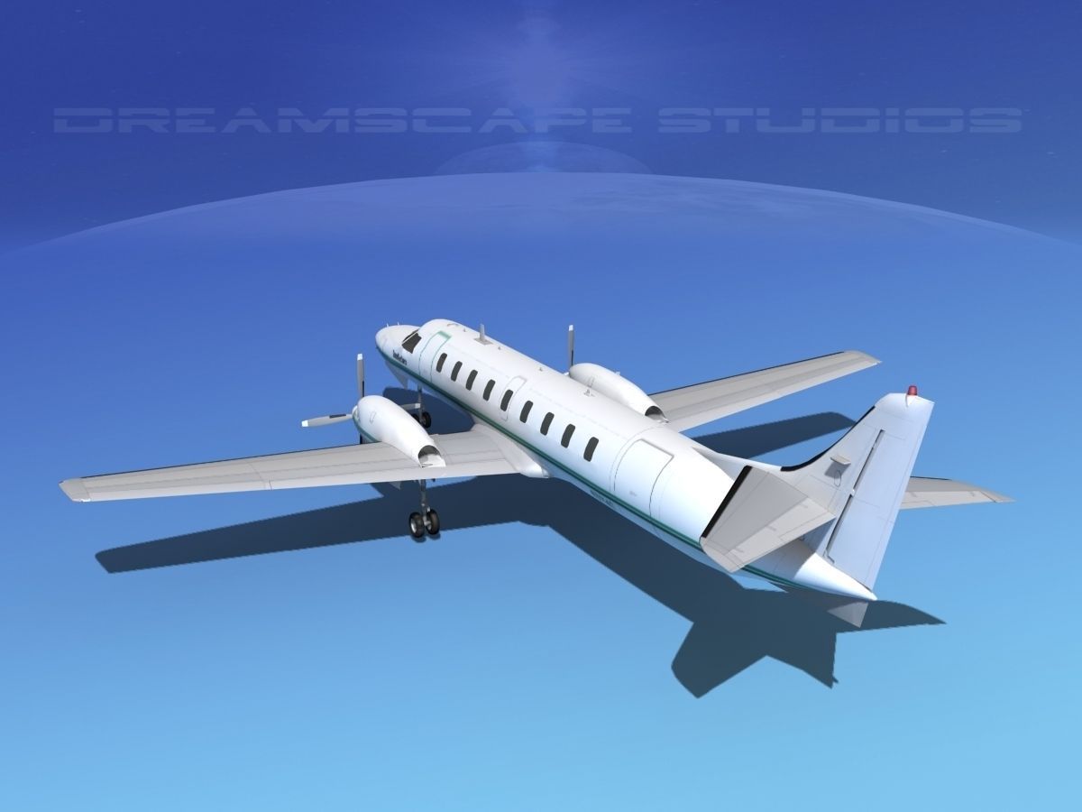 Swearingen SA226 Metroliner Trans Northern 3D model_7
