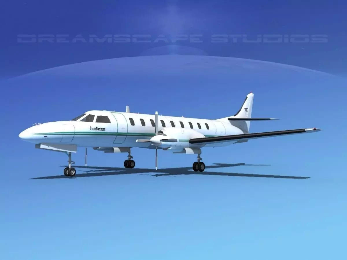 Swearingen SA226 Metroliner Trans Northern 3D model_0