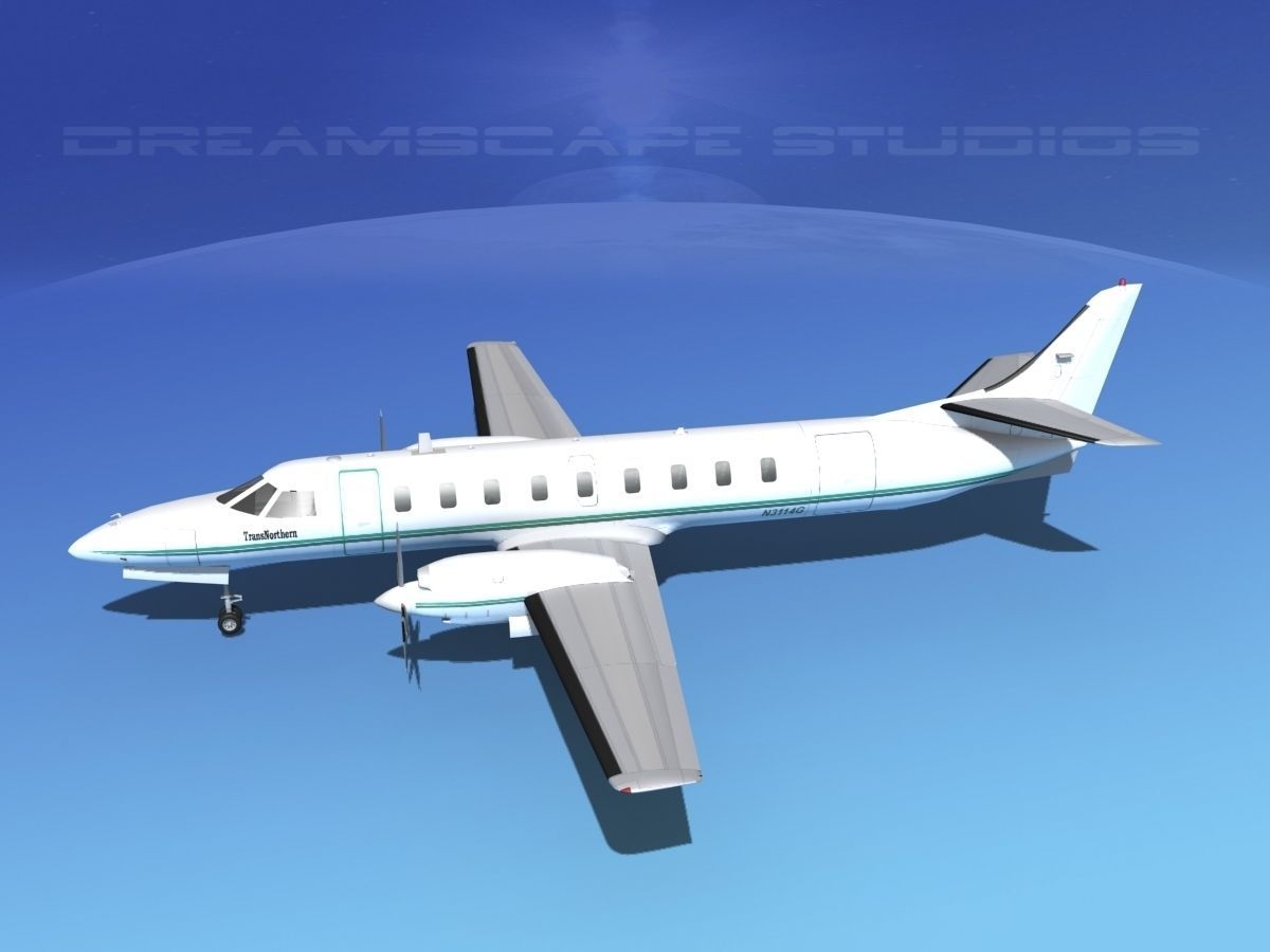 Swearingen SA226 Metroliner Trans Northern 3D model_9
