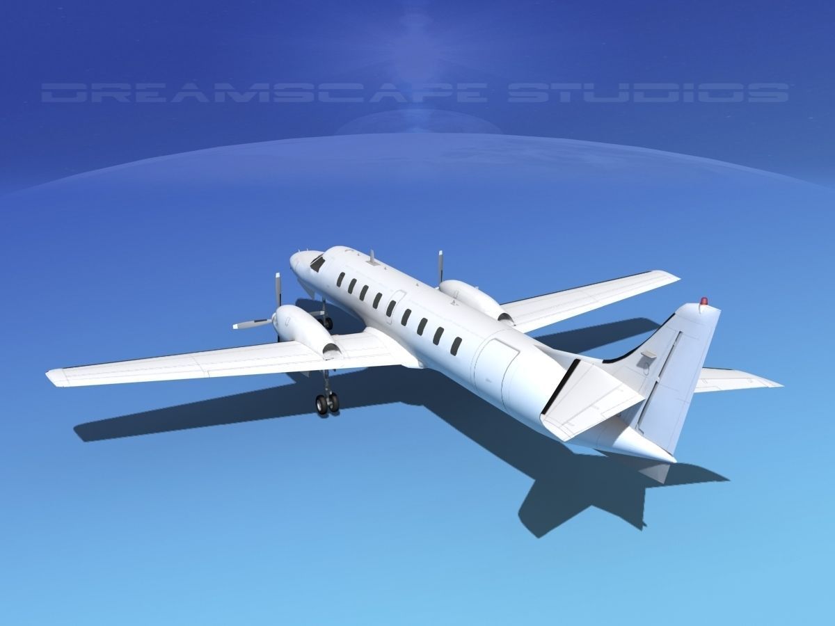 Swearingen SA226 Unmarked 2 3D model_7