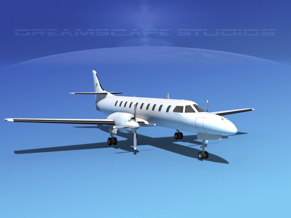 Swearingen SA226 Unmarked 2 3D model_2