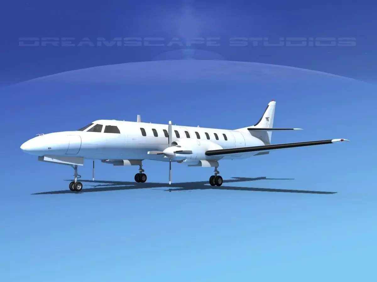 Swearingen SA226 Unmarked 2 3D model_0