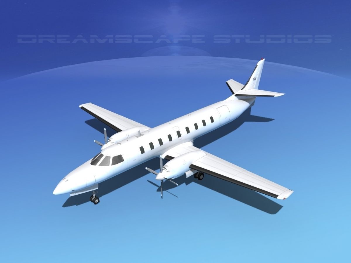 Swearingen SA226 Unmarked 2 3D model_10