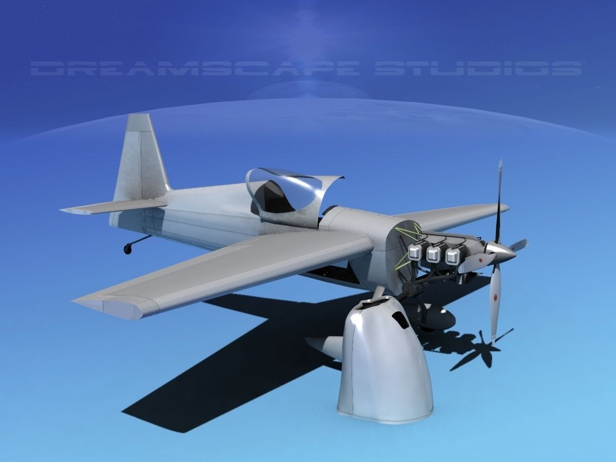 Zivko Edge 540 Bare Metal 3D model_2