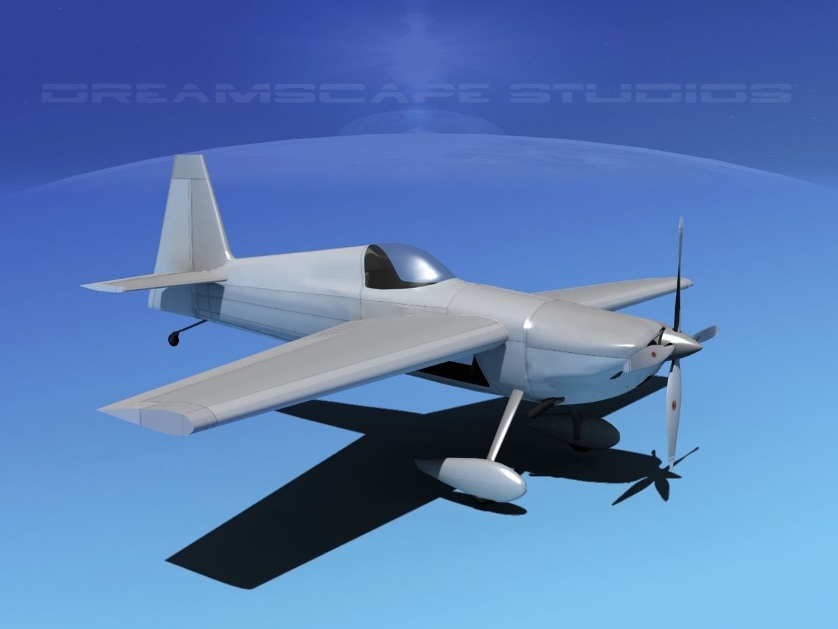 Zivko Edge 540 Bare Metal 3D model_9