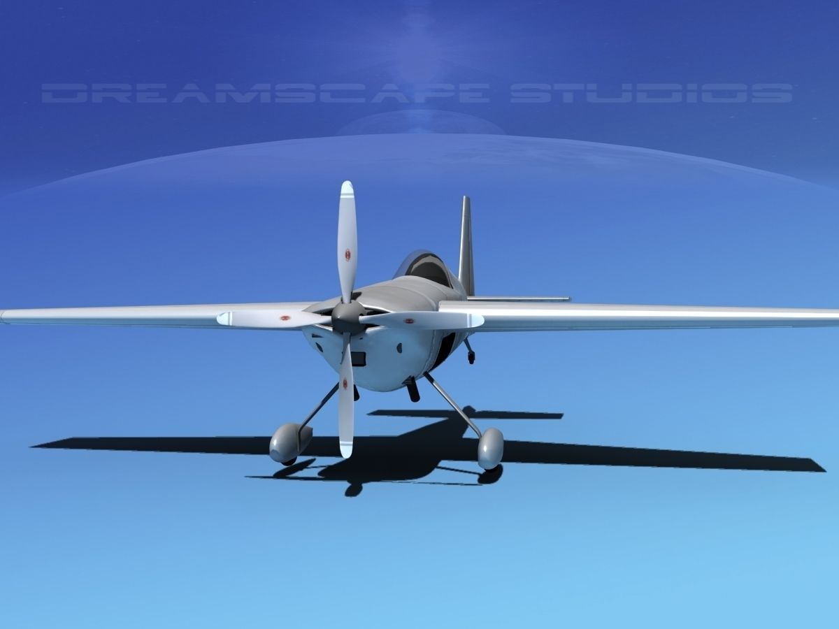 Zivko Edge 540 Bare Metal 3D model_7