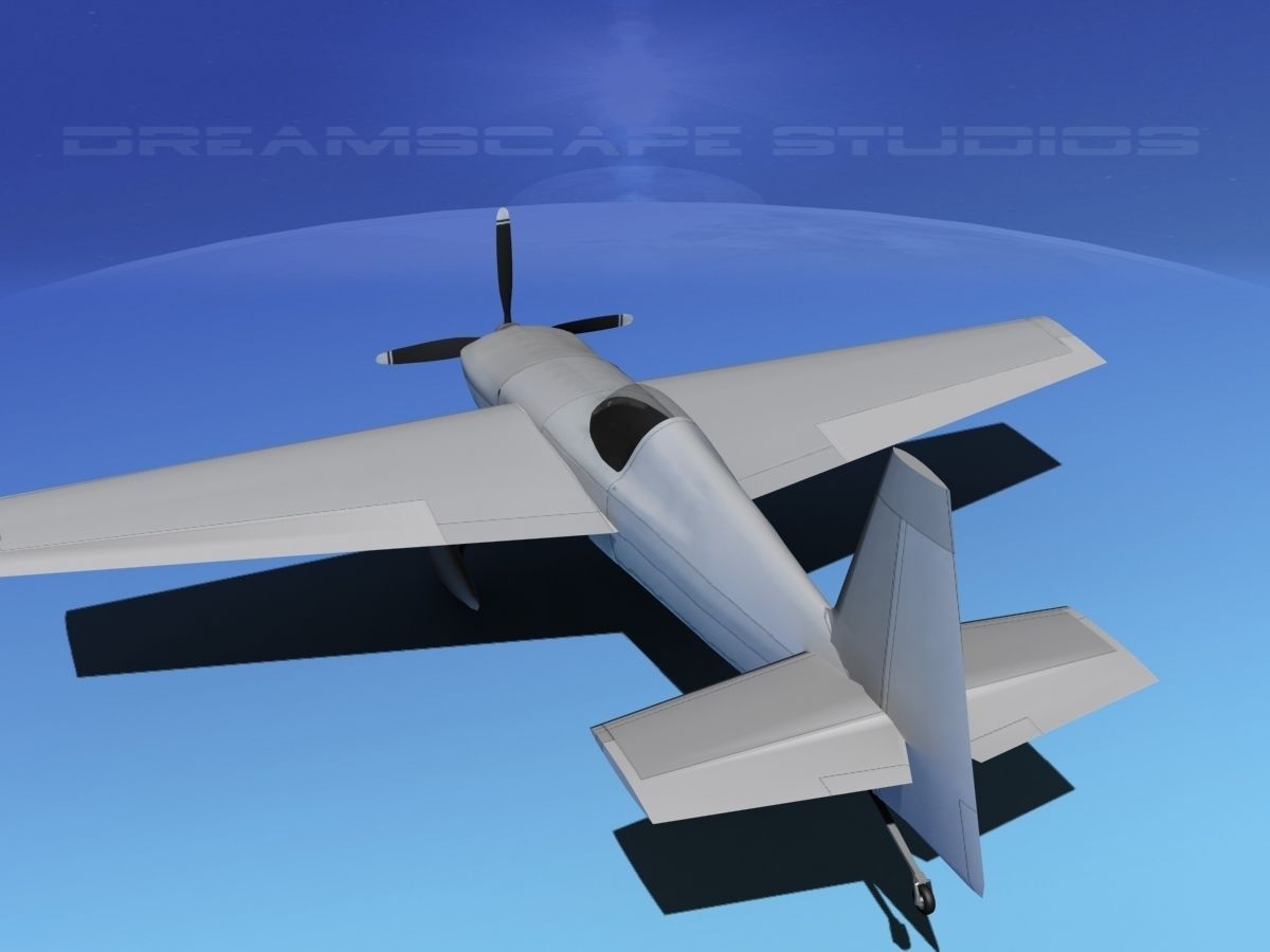 Zivko Edge 540 Bare Metal 3D model_13