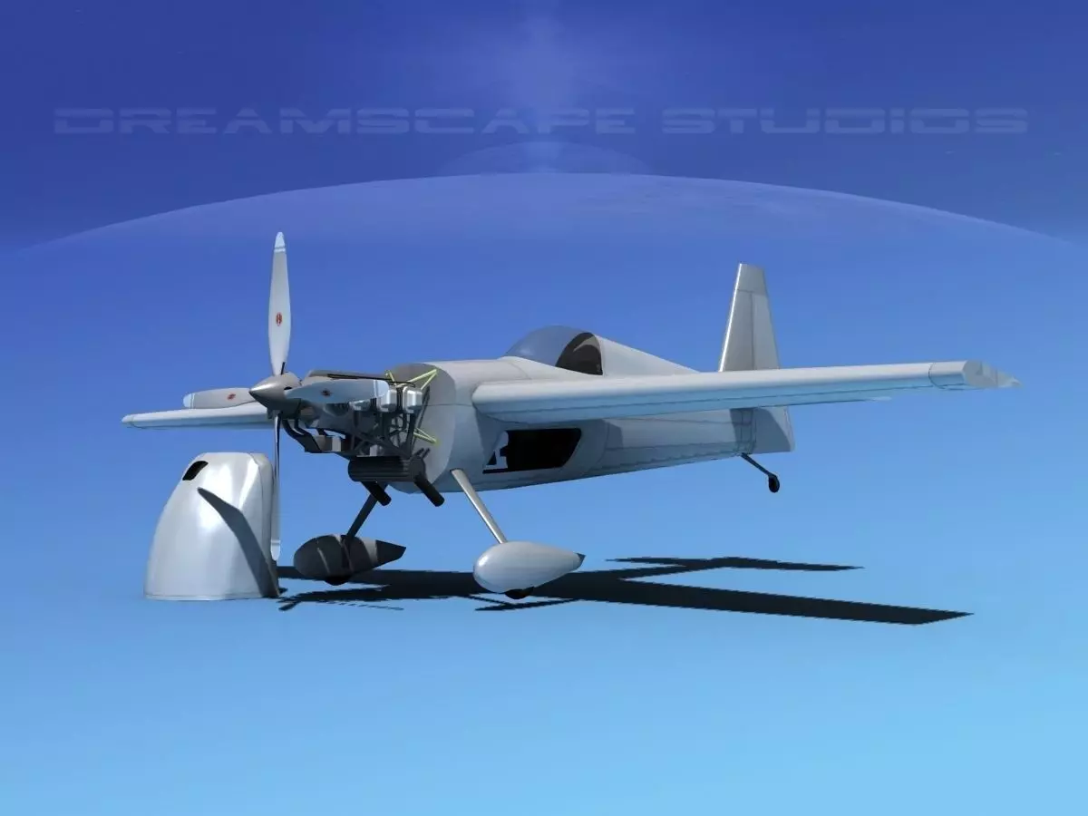 Zivko Edge 540 Bare Metal 3D model_0