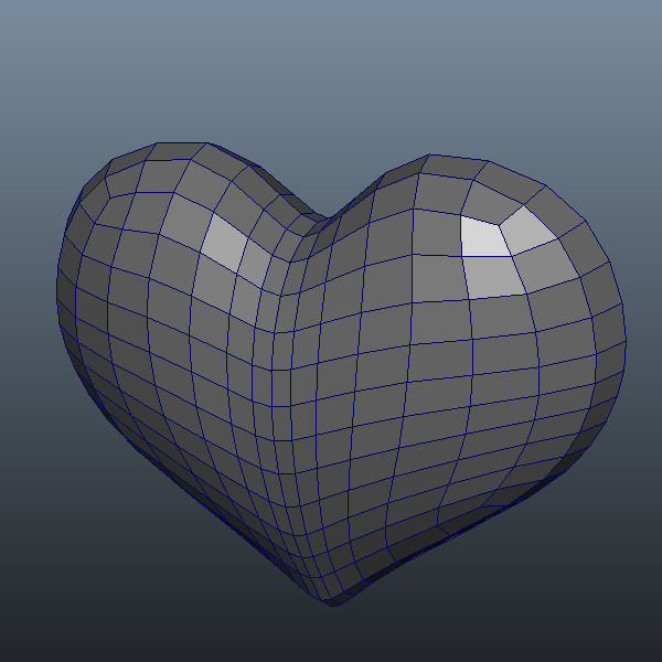 Valentine Heart Low-poly 3D model_1
