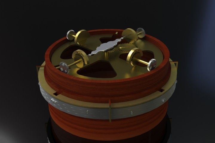 Steampunk Puzzle Box Free 3D model_2