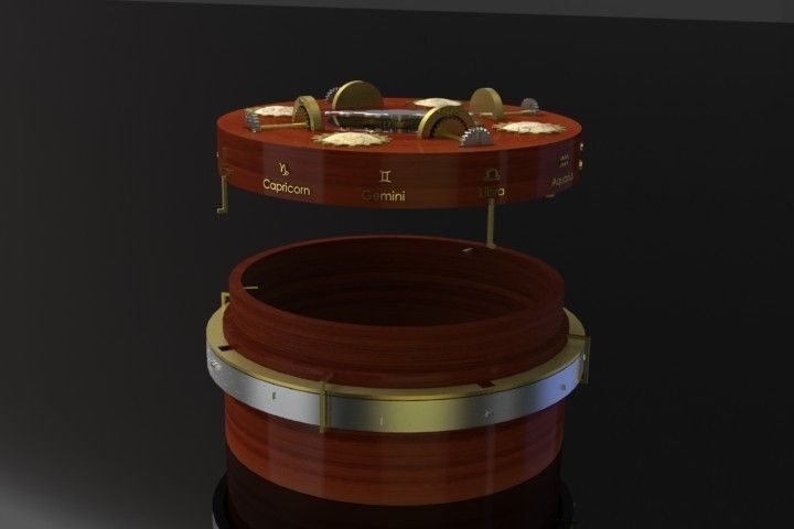 Steampunk Puzzle Box Free 3D model_3