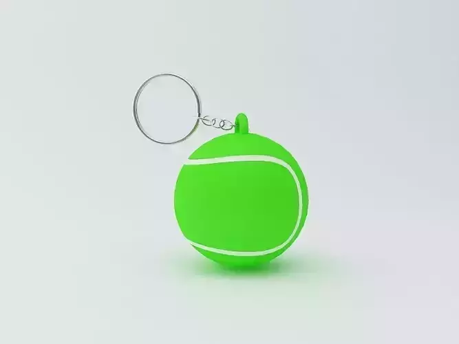 Tennis Ball Keychain 
