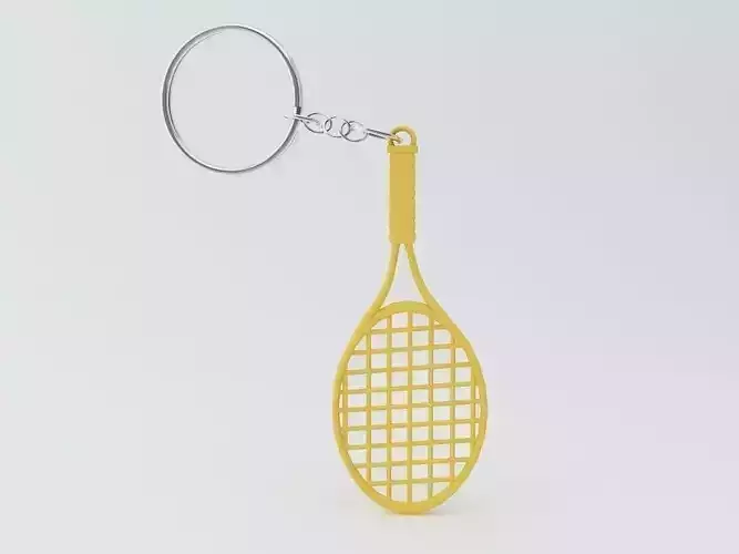 Tennis Racket Keychain  3D print model