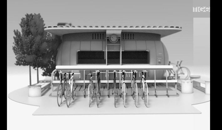 Cyclo Cafe Concept Free 3D model_3