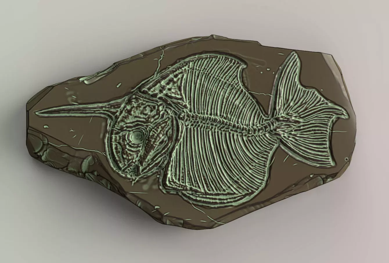 Fossil Series - Pisces monoceros 3D print model_0