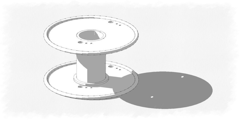 Filament Reel Spool for  Filament from Octave com Free 3D print model_4