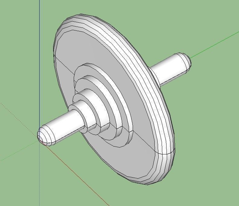Oloid spinning top Free 3D print model_2