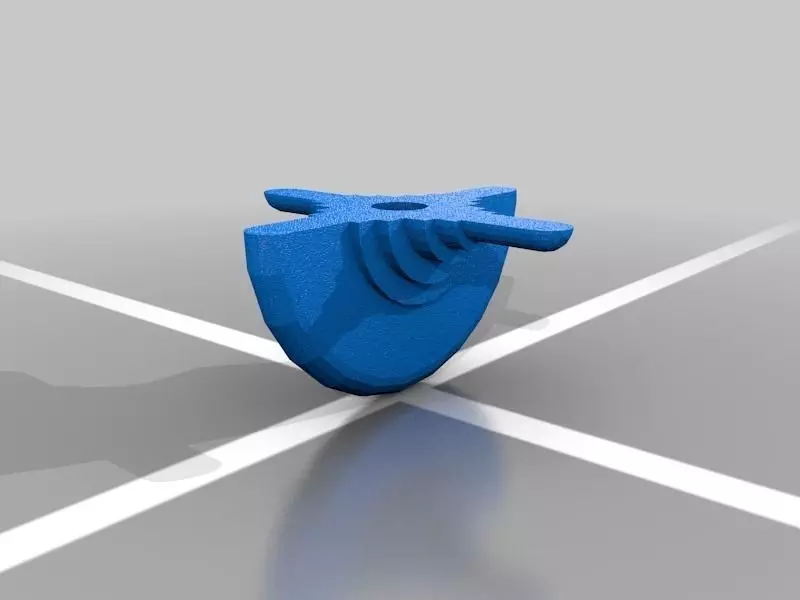 Oloid spinning top Free 3D print model_0