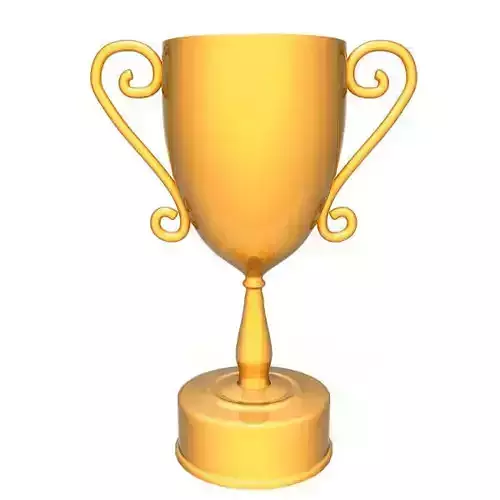 Champion golden trophy
