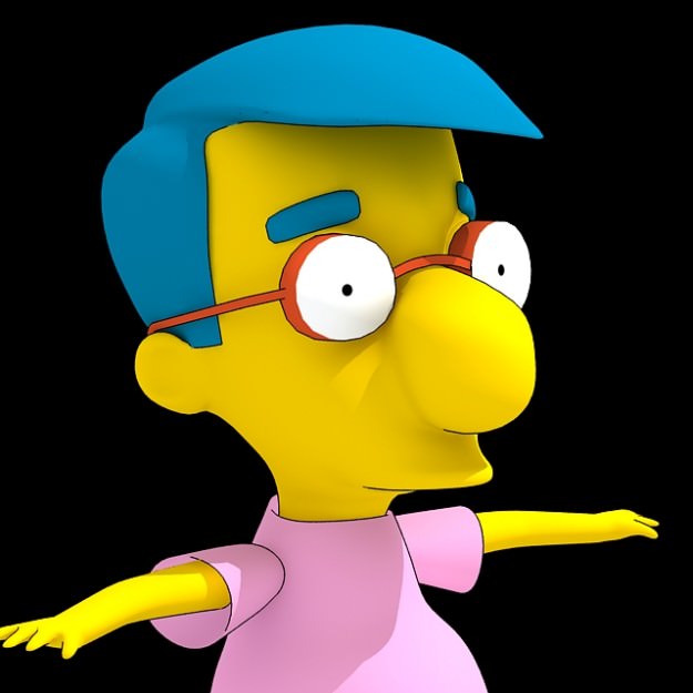 Milhouse Van Houten 3D model_3