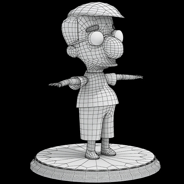 Milhouse Van Houten 3D model_5
