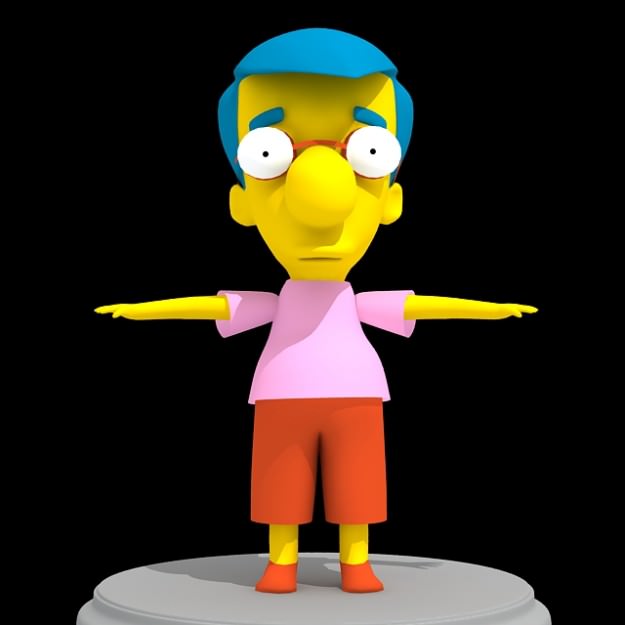 Milhouse Van Houten 3D model_1