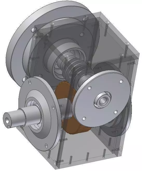 Gearbox for machine Free 3D model_0
