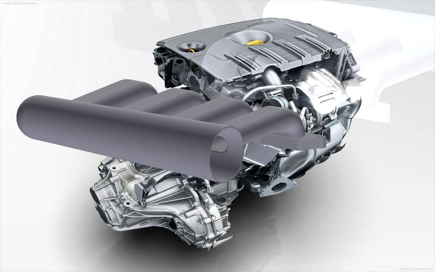 Intake for k4m Engine Free 3D model_2