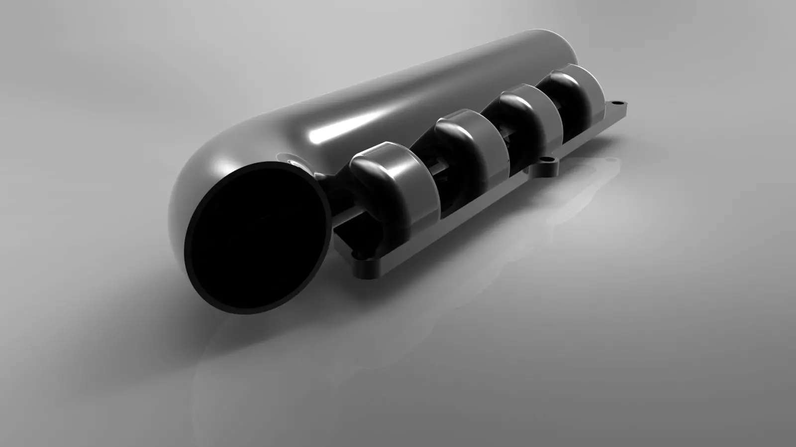 Intake for k4m Engine Free 3D model_0