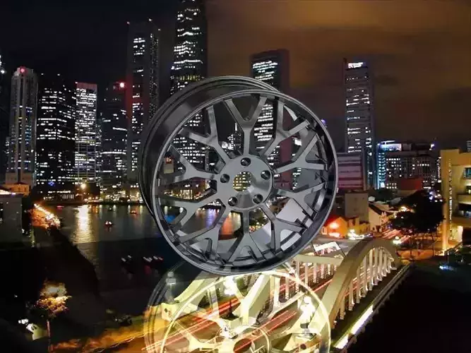 Crash test of 17 inches Wheel