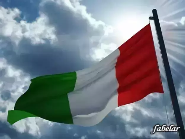 Italian flag 3D model