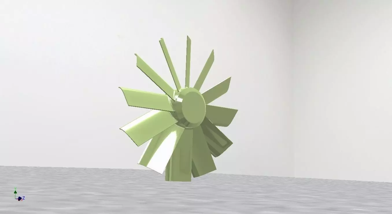 Axial flow fan Free 3D model