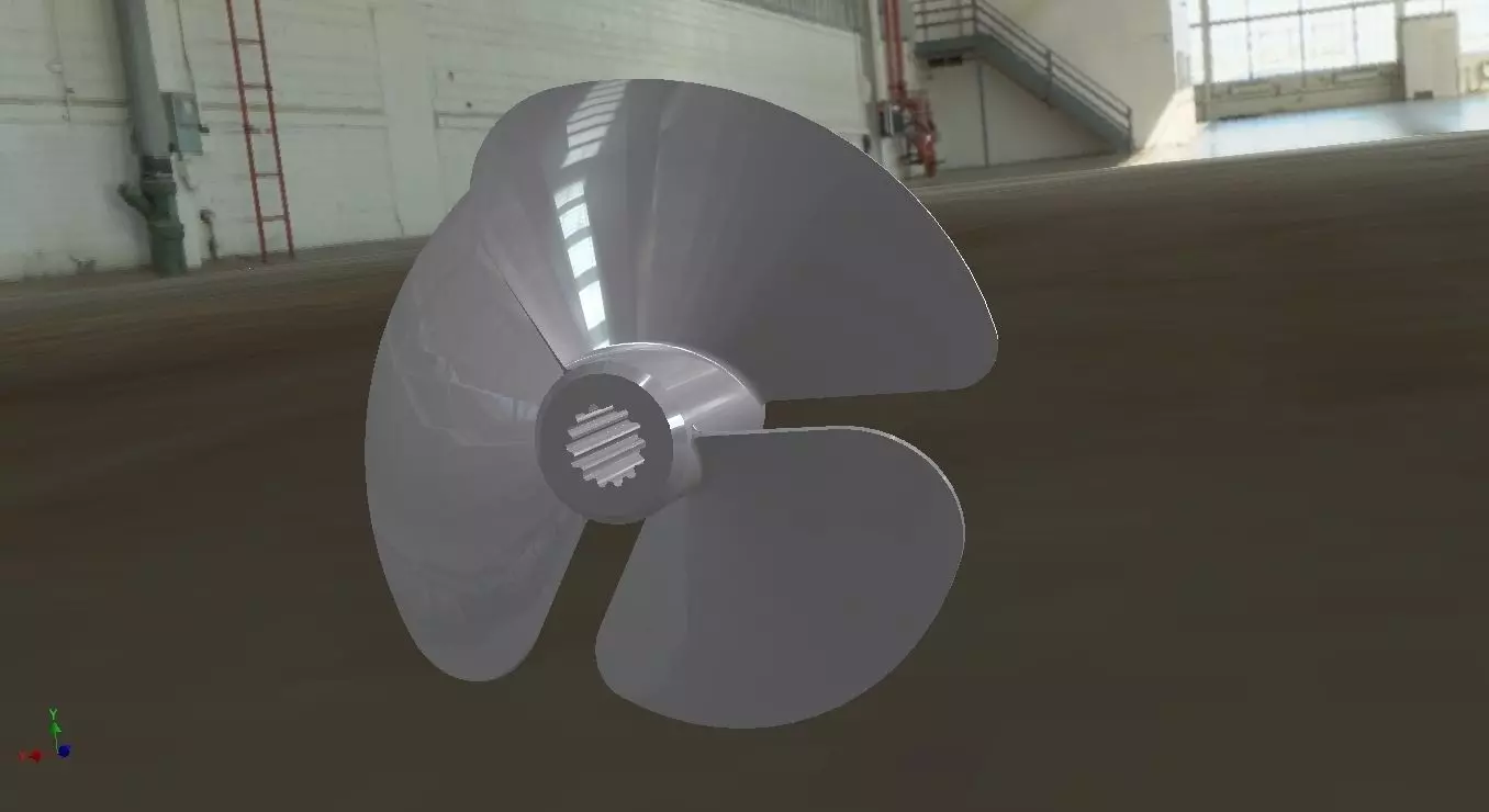 Boat propeller Free 3D model