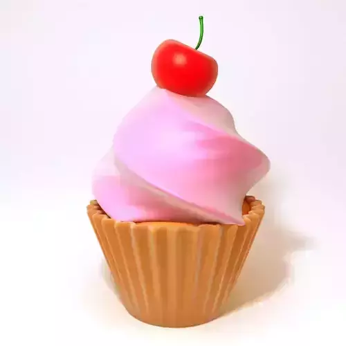 Cherry cupcake