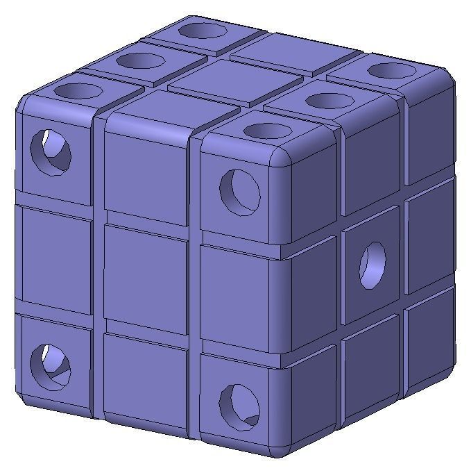 Dice 3D print model_3
