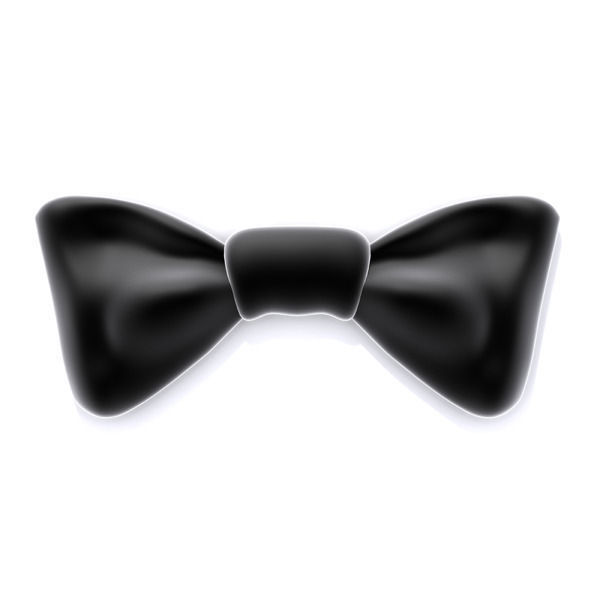 Bow tie  Low-poly 3D model_2