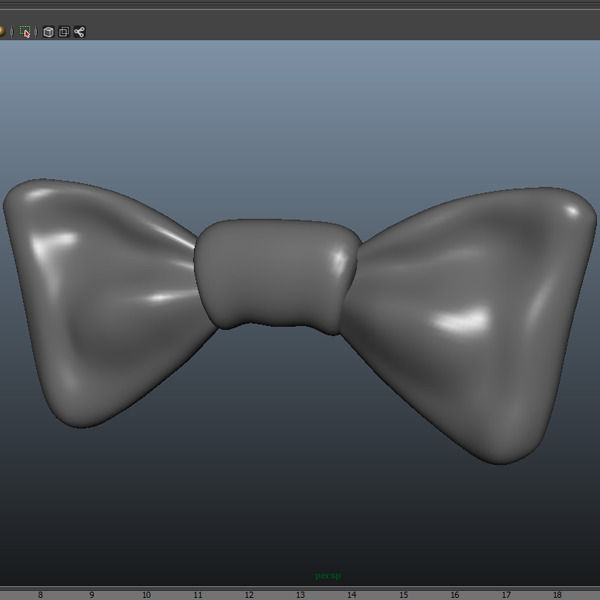 Bow tie  Low-poly 3D model_4
