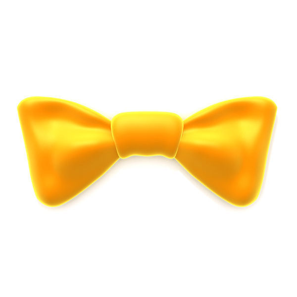 Bow tie  Low-poly 3D model_3