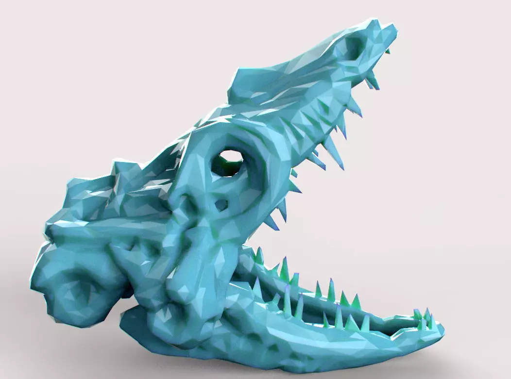 Fossil Series - Hornless 3D print model_0