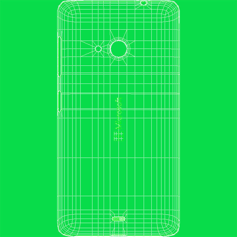 Microsoft Lumia 535 and Dual SIM Green Low-poly 3D model_22