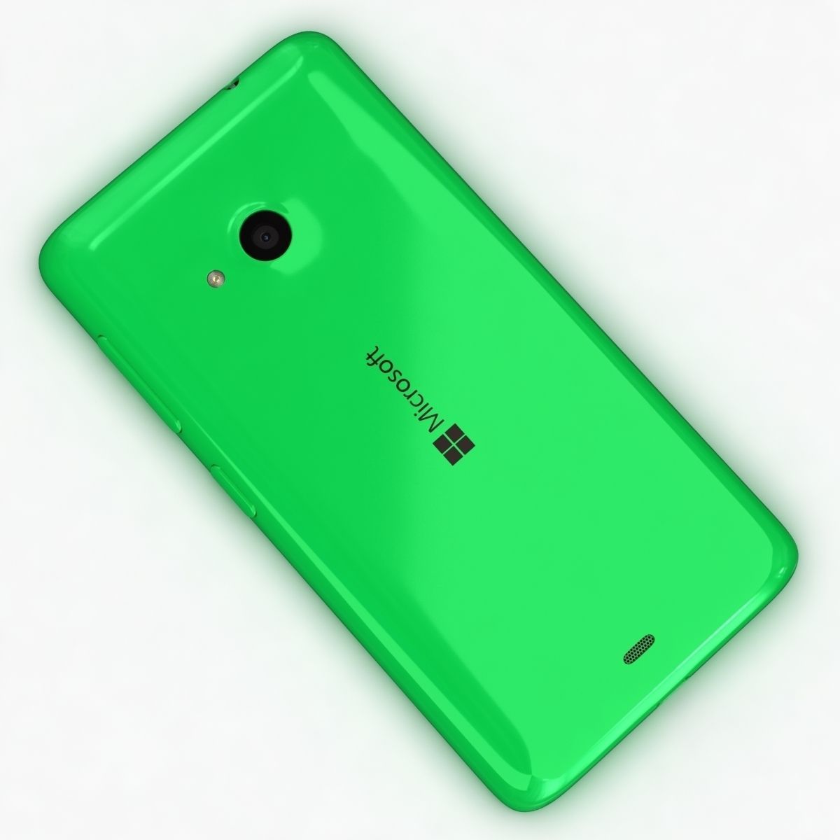 Microsoft Lumia 535 and Dual SIM Green Low-poly 3D model_10