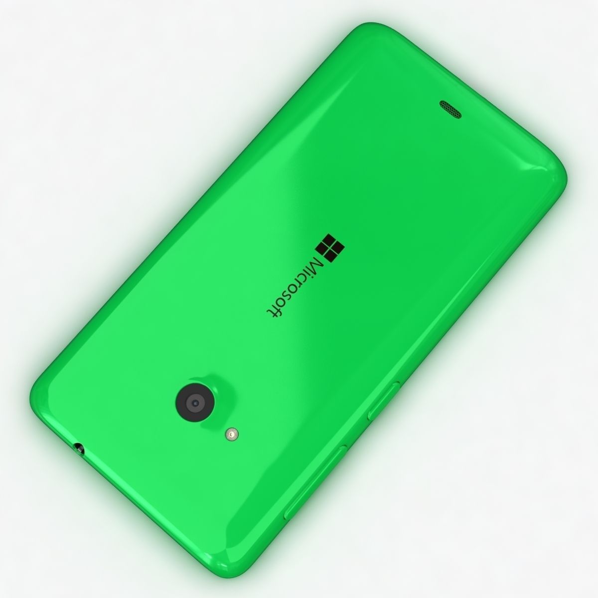 Microsoft Lumia 535 and Dual SIM Green Low-poly 3D model_9