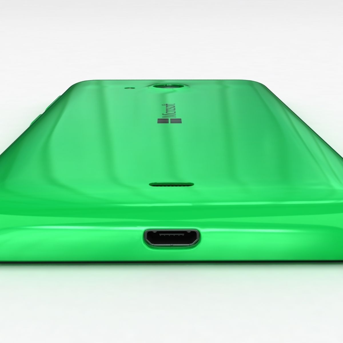 Microsoft Lumia 535 and Dual SIM Green Low-poly 3D model_11