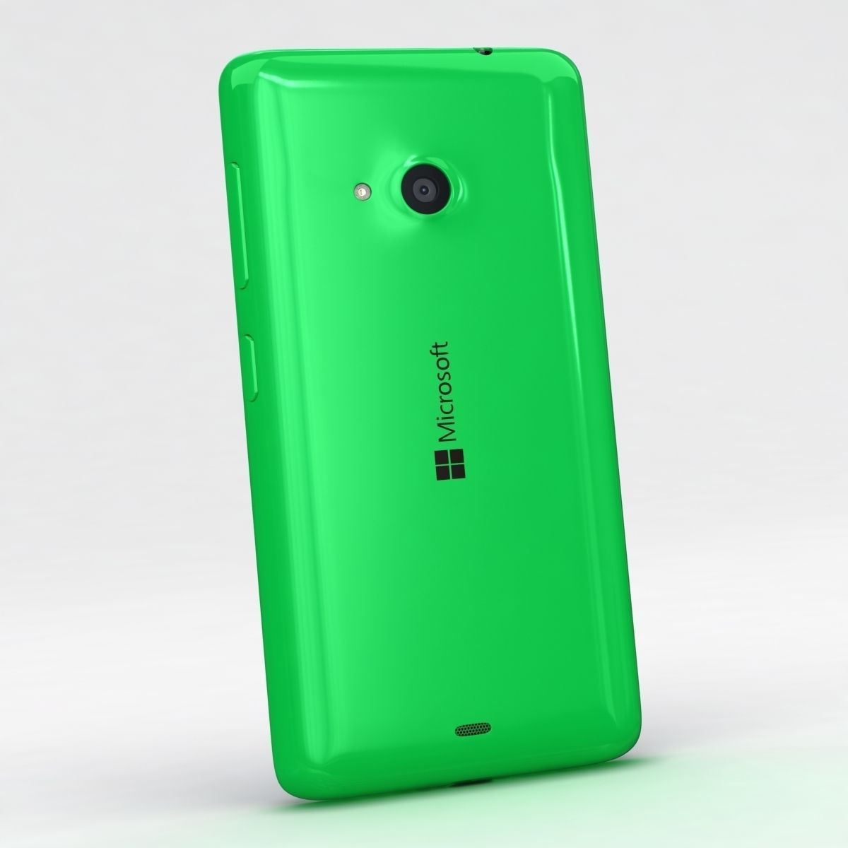 Microsoft Lumia 535 and Dual SIM Green Low-poly 3D model_3