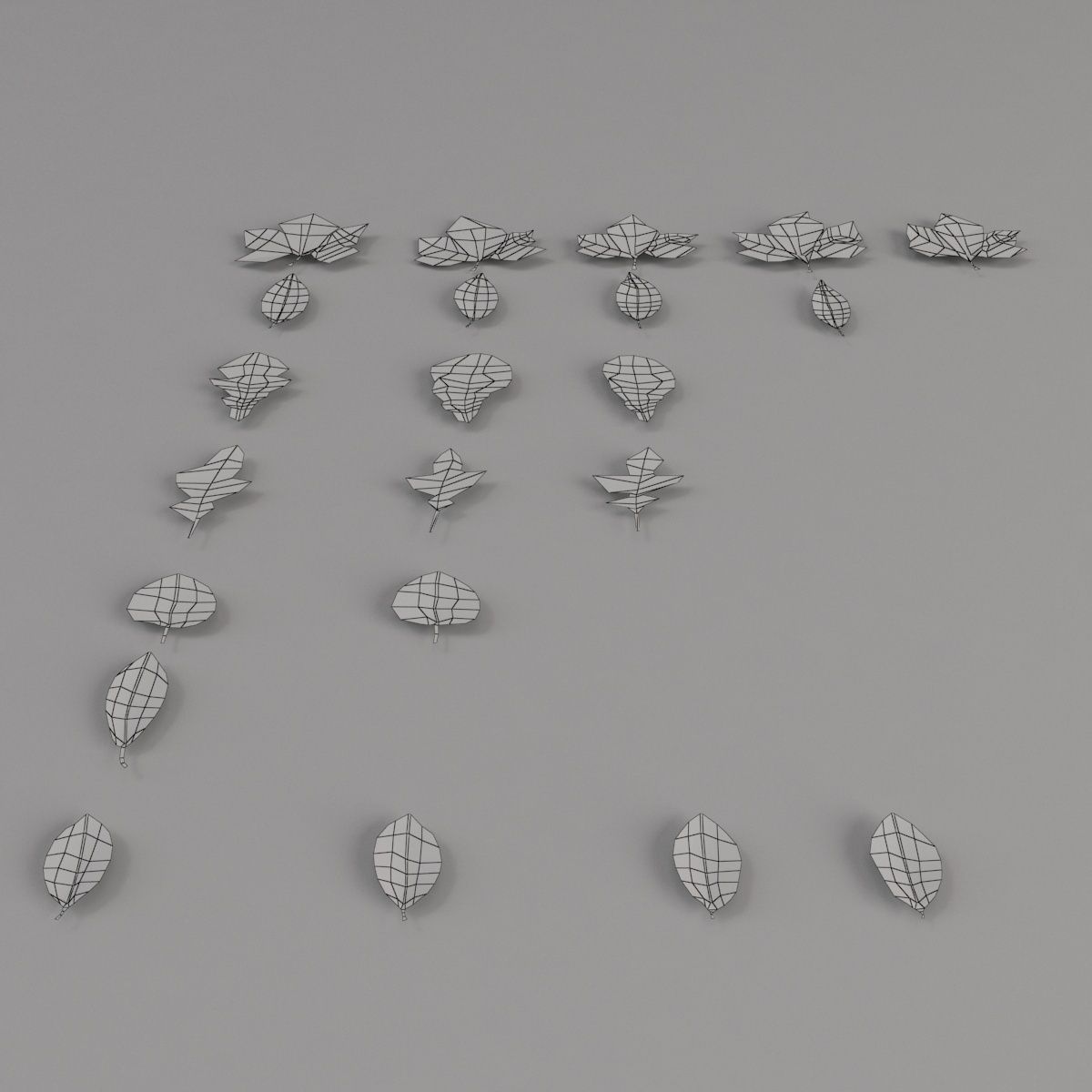 Dead Autumn Leaves 3D model_10